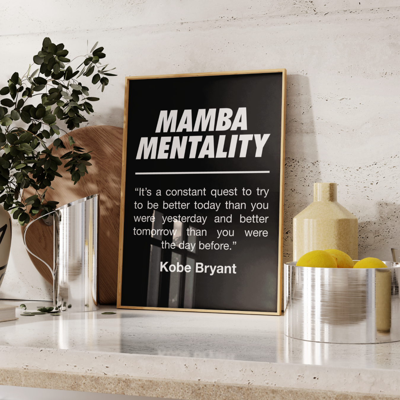 Kobe Bryant Quote Poster