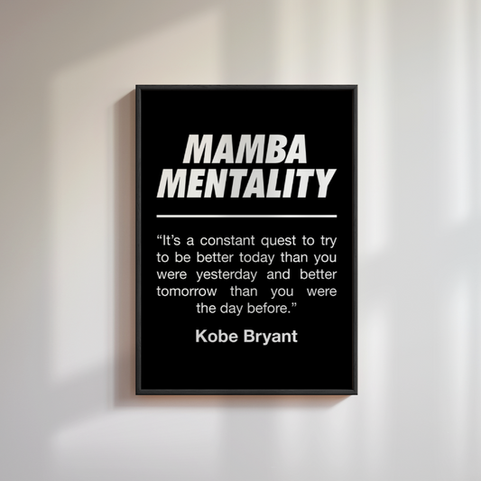 Kobe Bryant Quote Poster