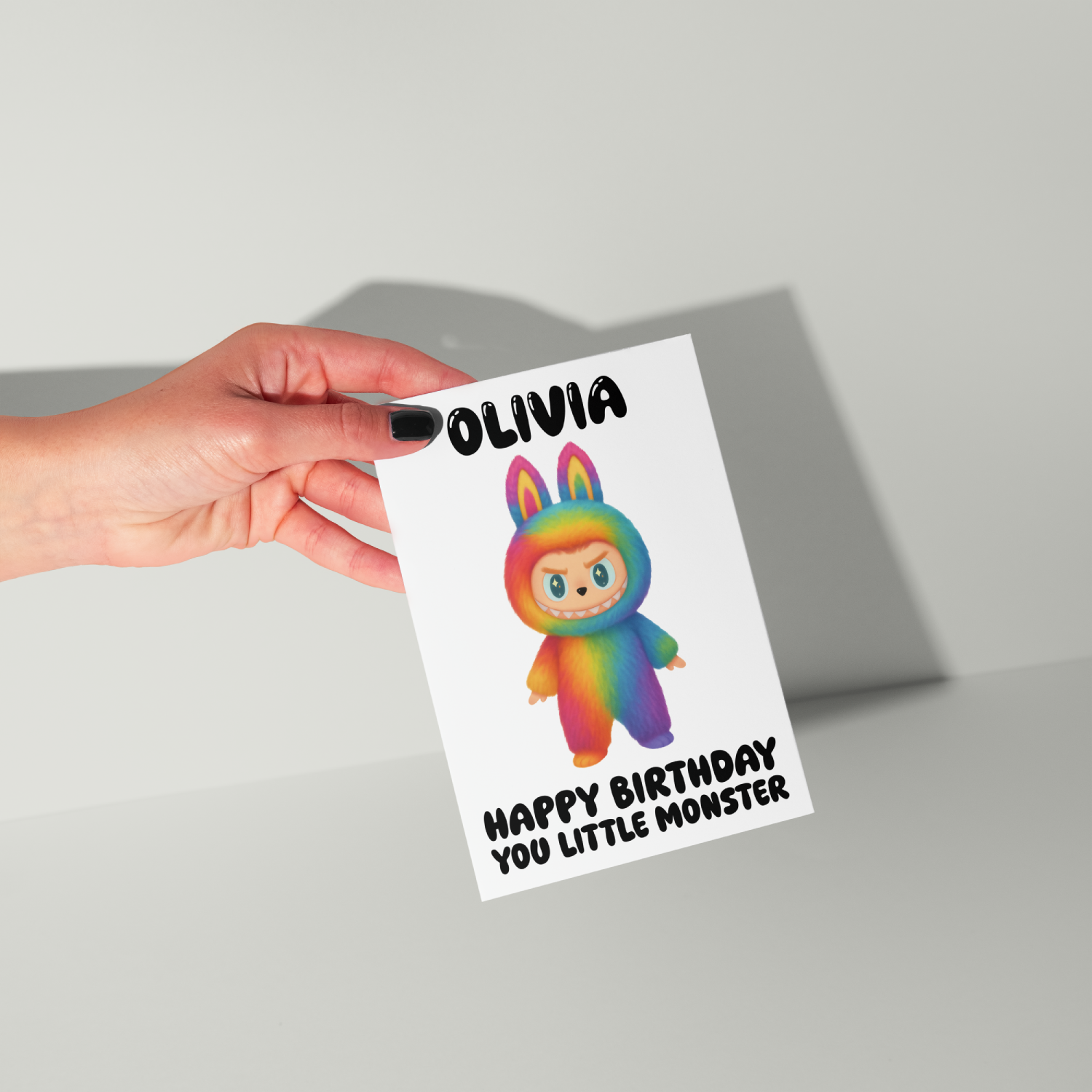 Labubu Personalised Birthday Card UK
