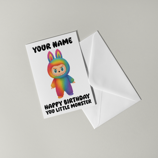 Labubu Personalised Birthday Card
