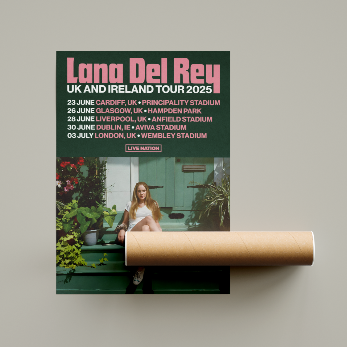 Lana Del Rey 2025 Tour Poster