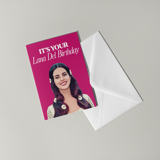 Lana Del Rey Birthday Card