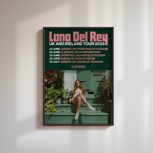 Lana Del Rey 2025 Tour Poster