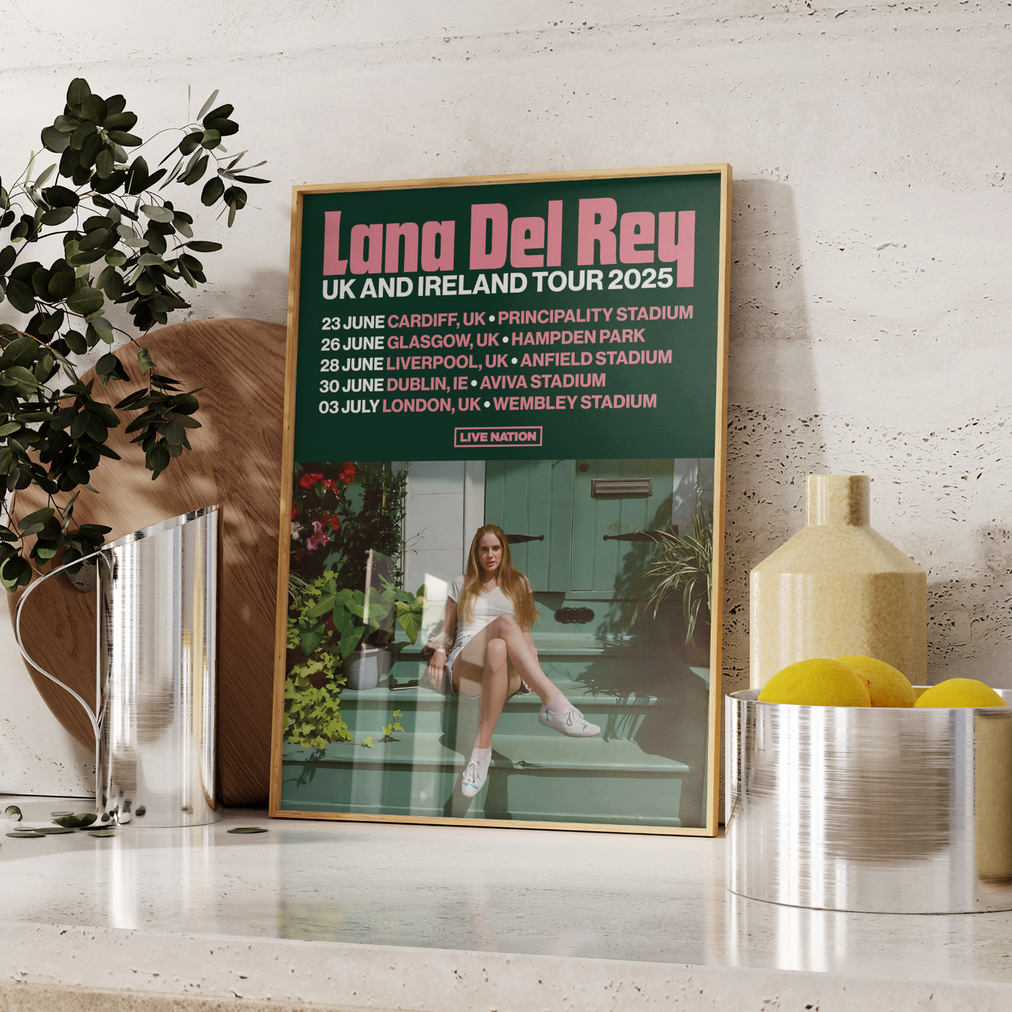 Lana Del Rey 2025 Tour Poster