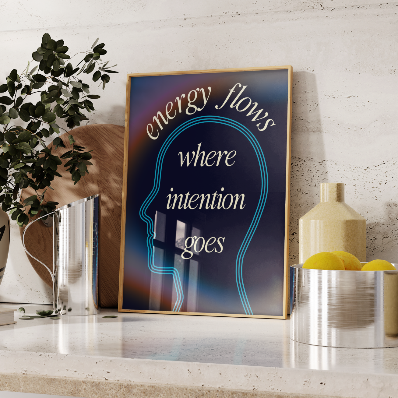 Law Of Attraction Energy Quote Poster