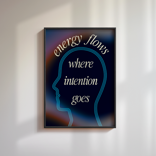 Law Of Attraction Energy Quote Poster