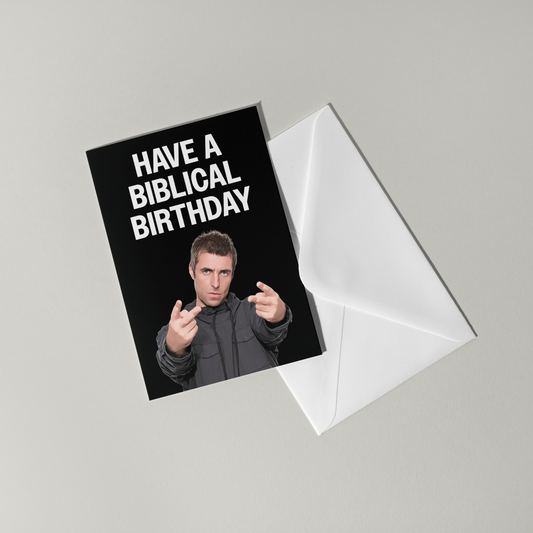 Liam Gallagher Birthday Card