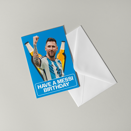 Lionel Messi Birthday Card