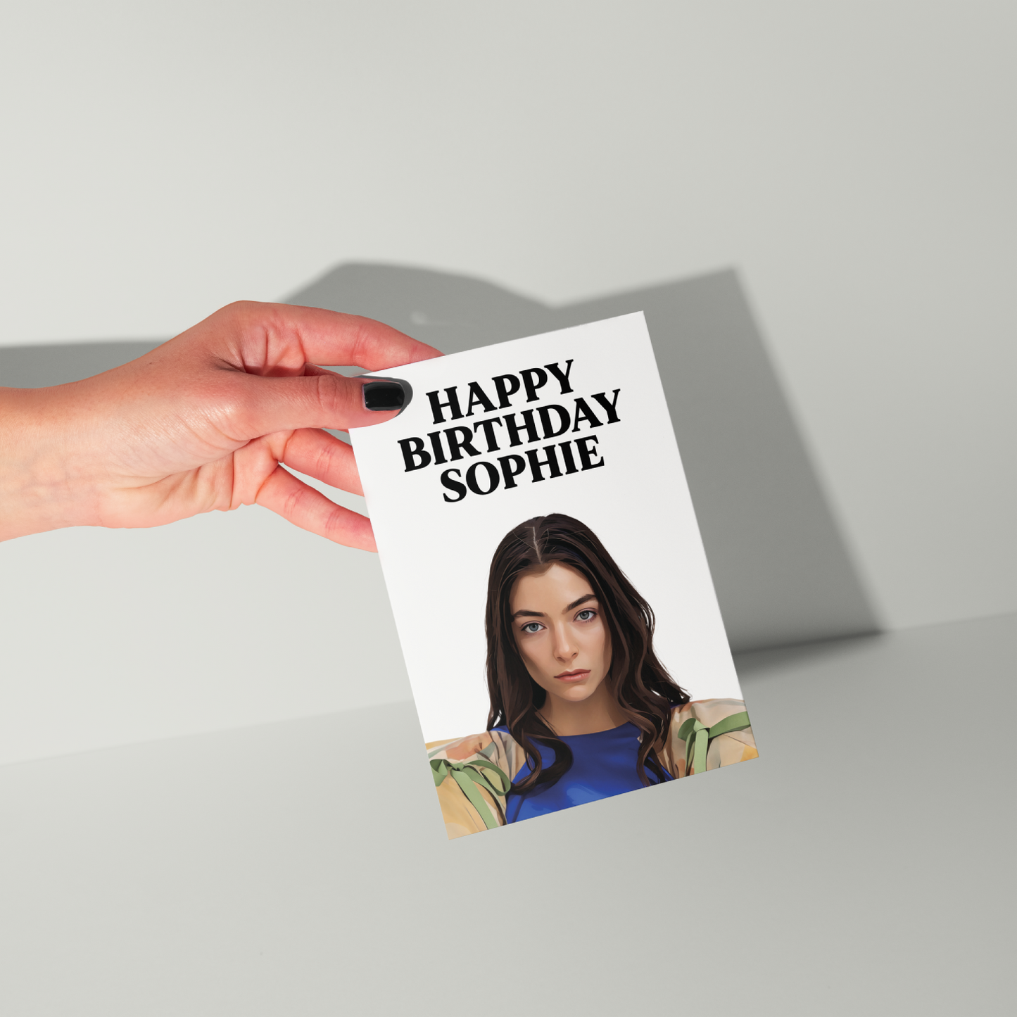Lorde Personalised Birthday Card UK