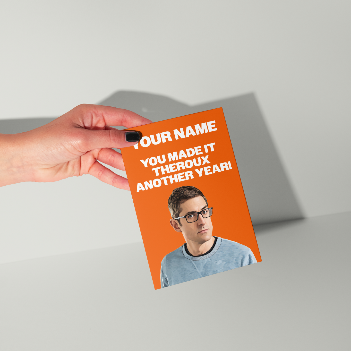 Louis Theroux Personalised Birthday Card UK