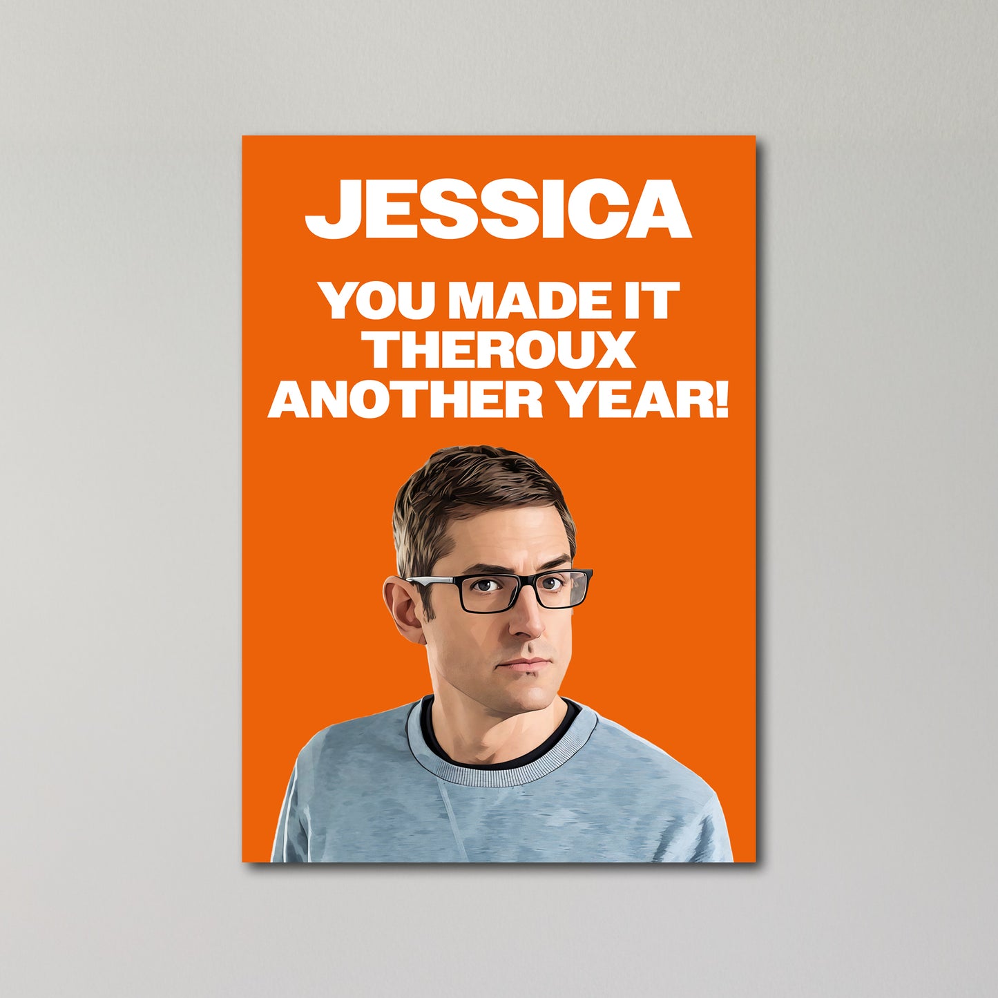 Louis Theroux Personalised Birthday Card United Kingdom