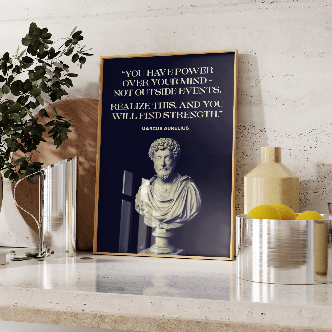 Marcus Aurelius Quote Poster