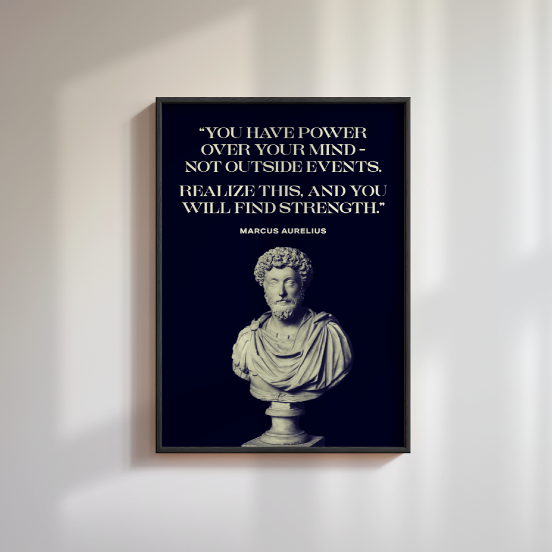 Marcus Aurelius Quote Poster