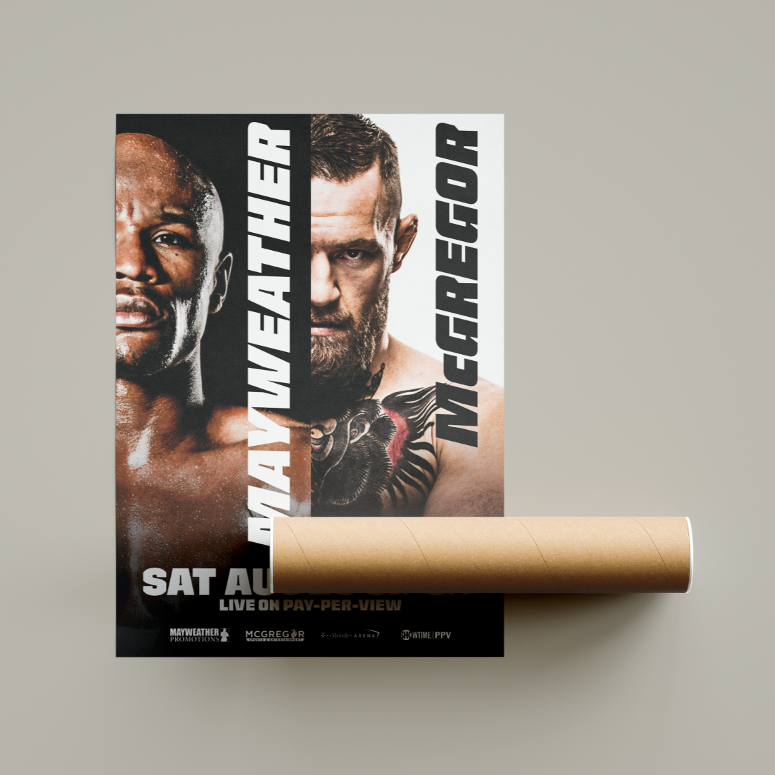 Floyd Mayweather vs Conor McGregor Boxing Poster United Kingdom