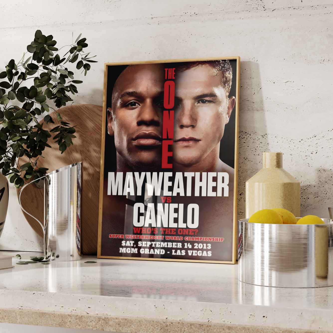 Floyd Mayweather vs Canelo Alvarez Boxing Poster United Kingdom