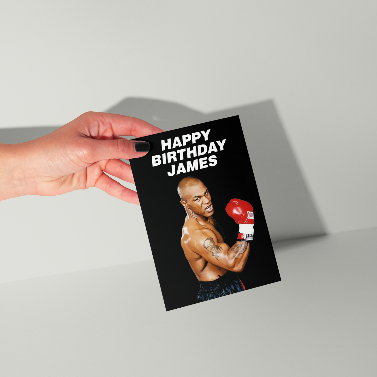 Mike Tyson Personalised Birthday Card UK
