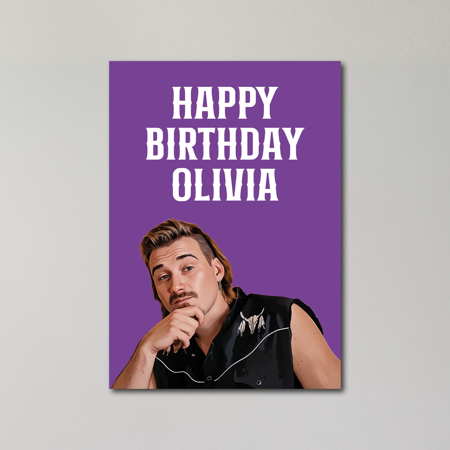 Morgan Wallen Personalised Birthday Card A5