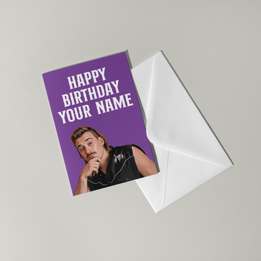 Morgan Wallen Personalised Birthday Card