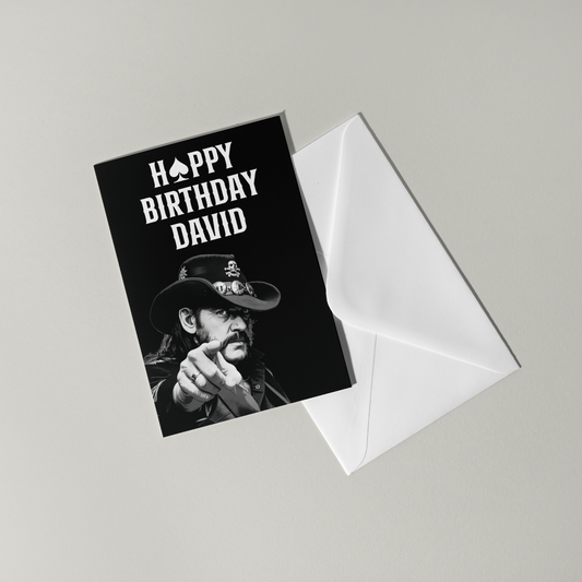 Motorhead Personalised Birthday Card