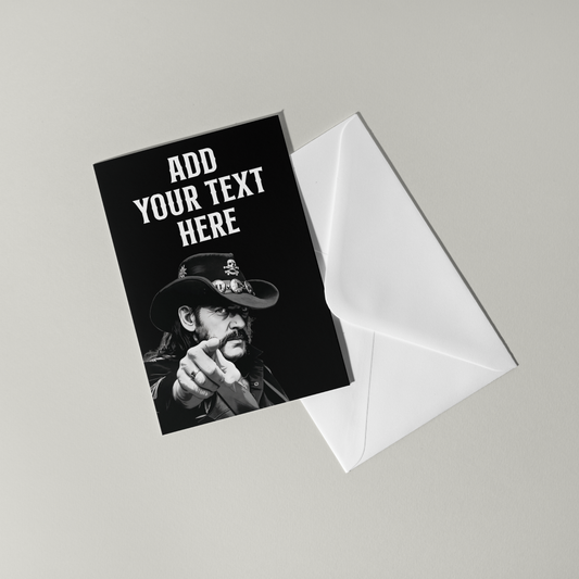 Motorhead Personalised Greeting Card