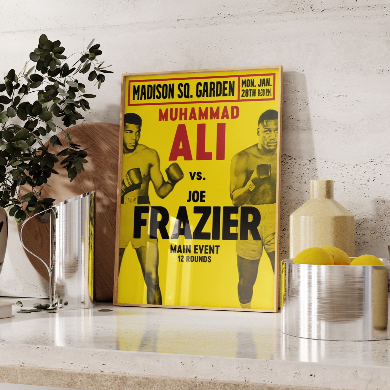 Muhammad Ali vs Joe Frazier Boxing Poster UK
