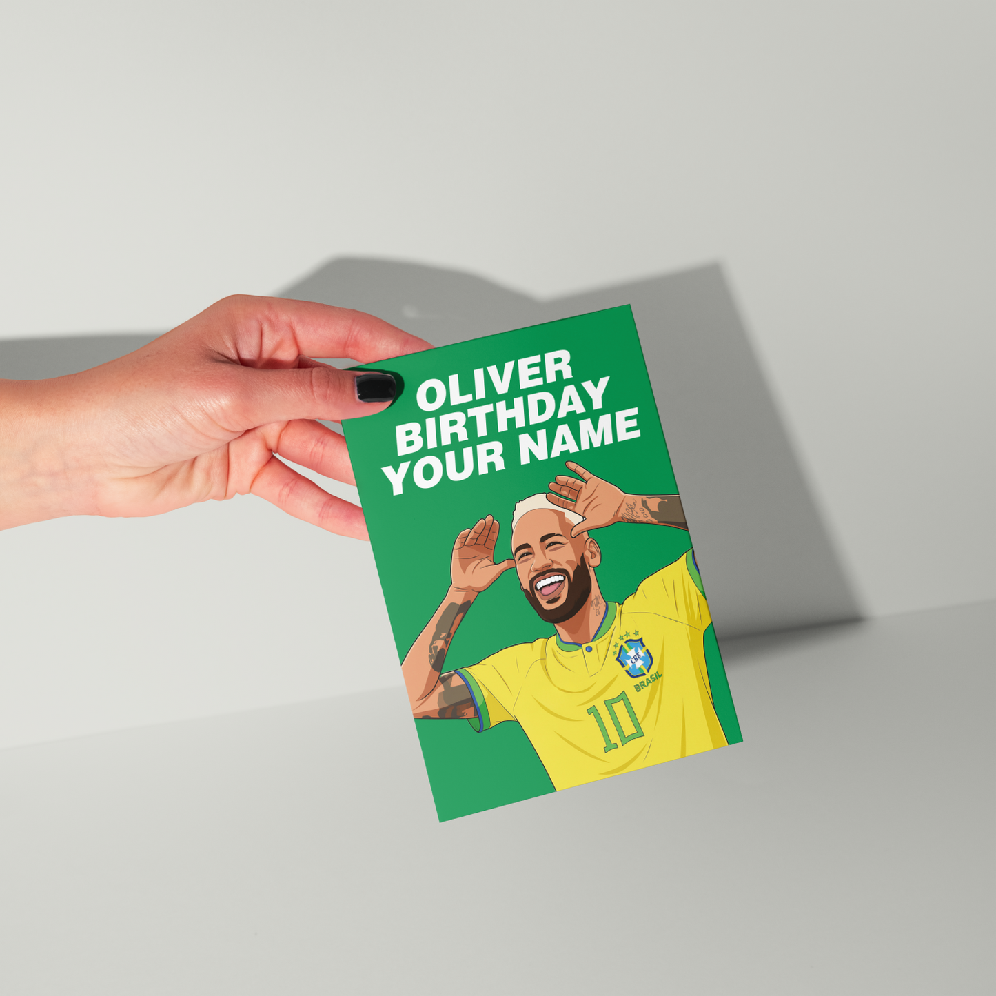 Neymar Jr Personalised Birthday Card UK