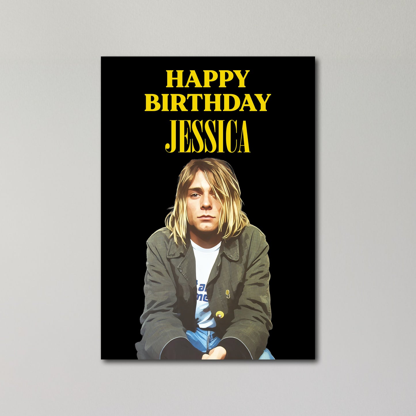Nirvana Personalised Birthday Card A5