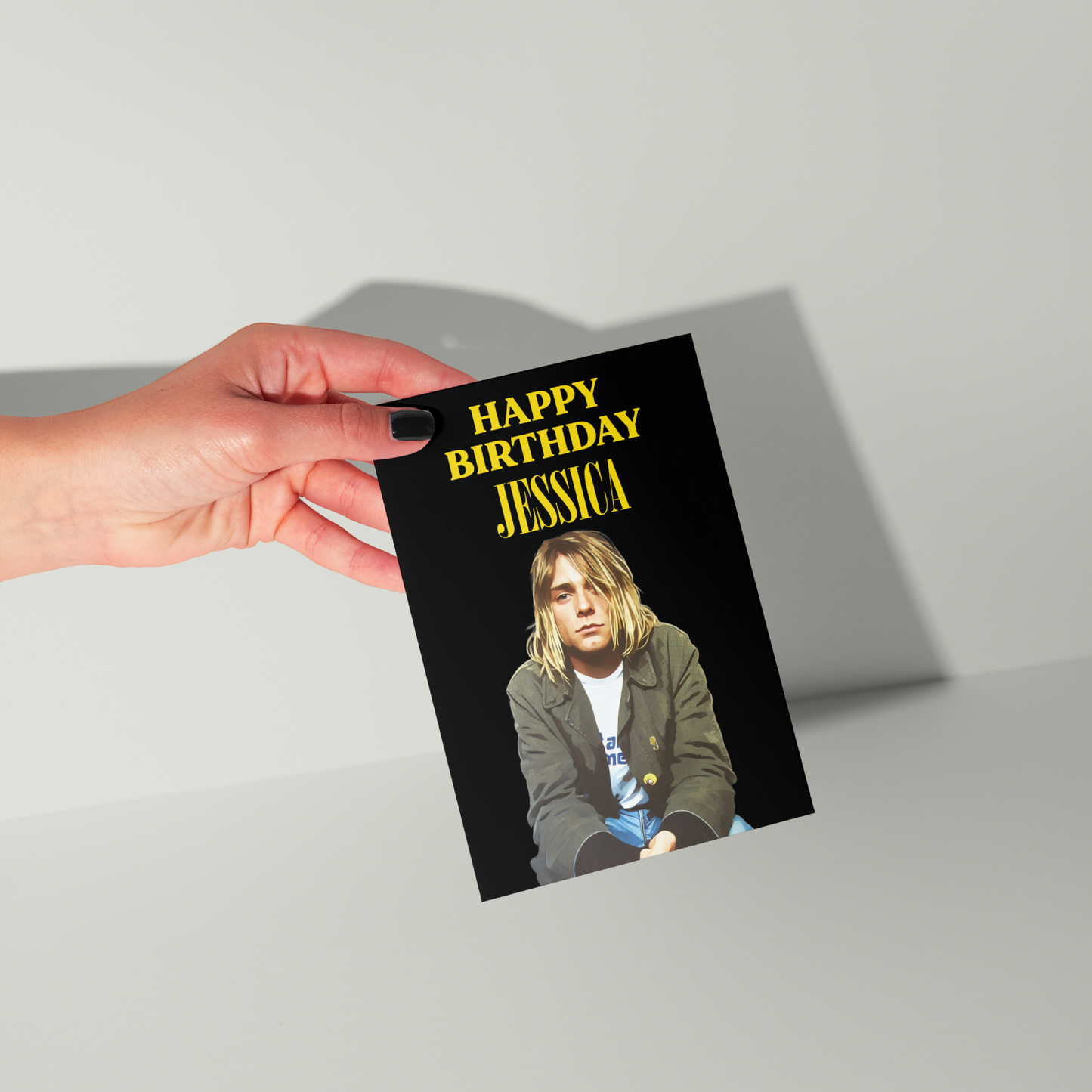 Nirvana Personalised Birthday Card UK