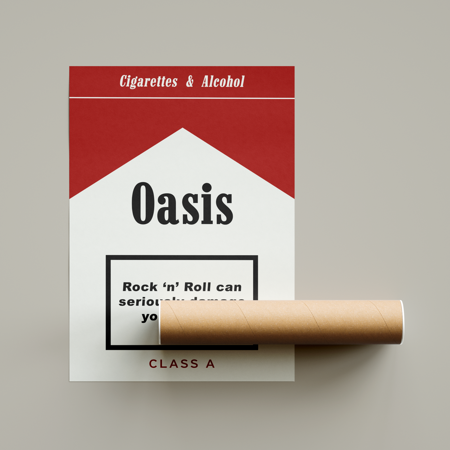 Oasis Cigarettes & Alcohol Poster