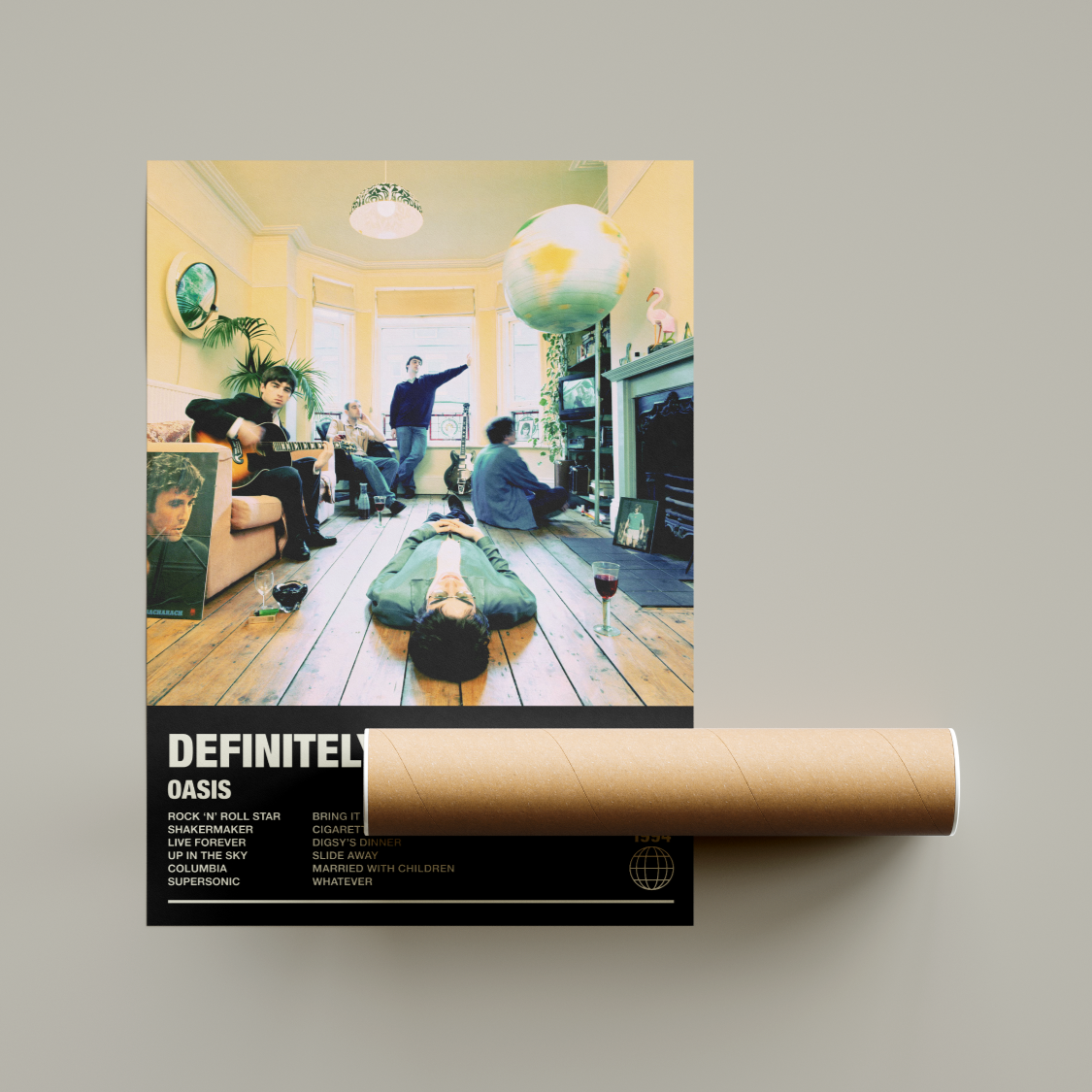 Oasis Definitely Maybe Album Poster