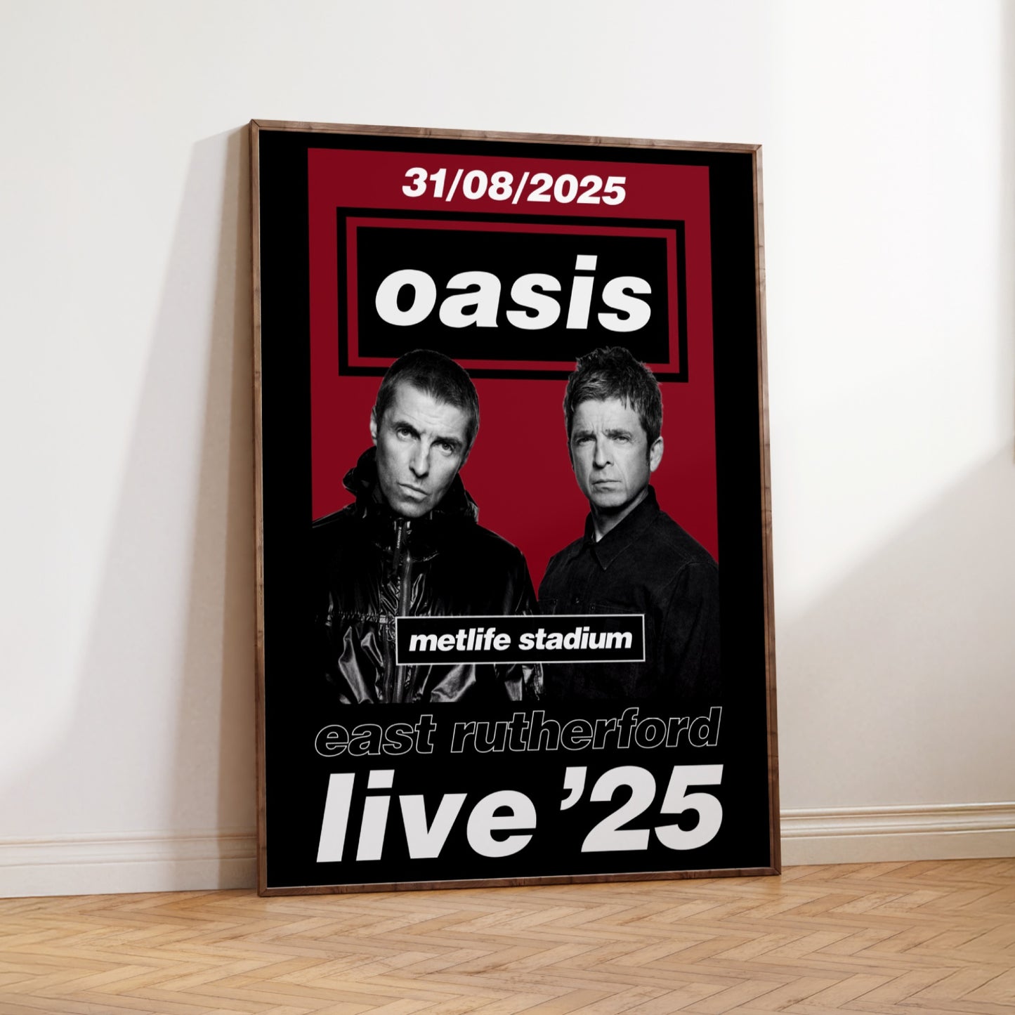 Oasis East Rutherford MetLife Stadium USA Tour Poster