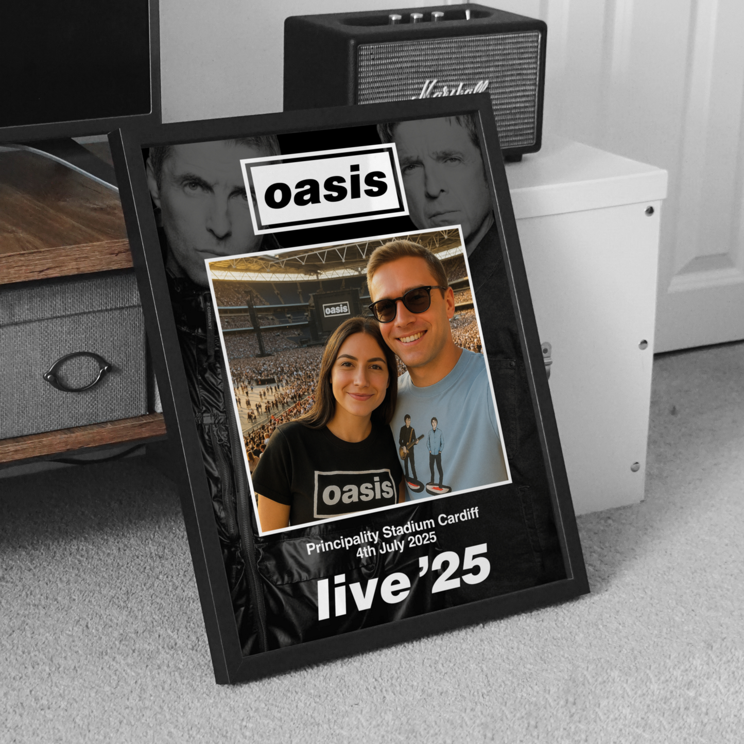 Oasis Live 25 Personalised Poster United Kingdom