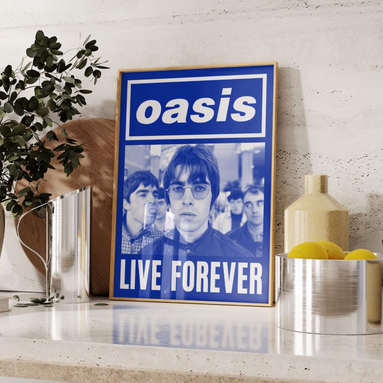 Oasis Live Forever Poster