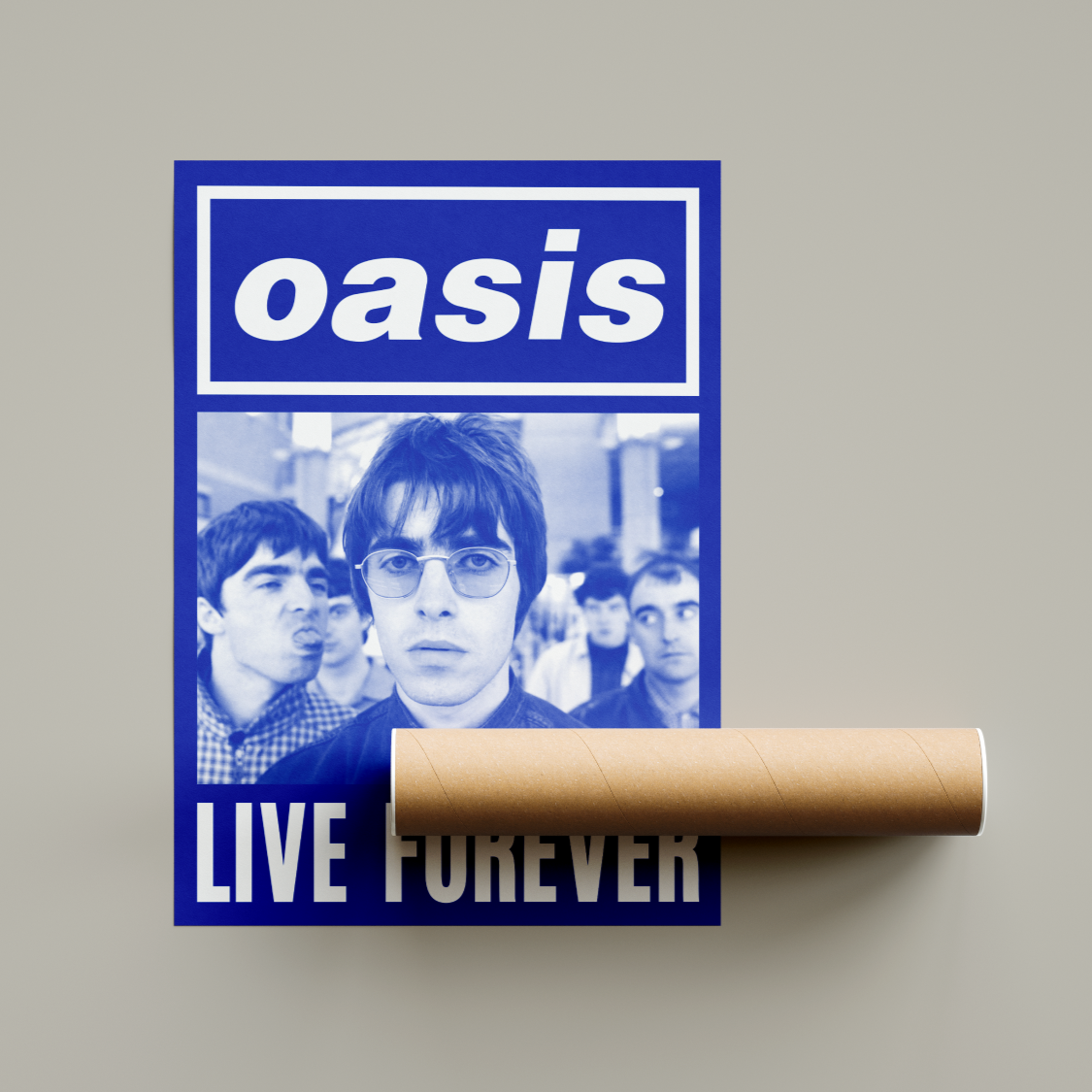 Oasis Live Forever Poster