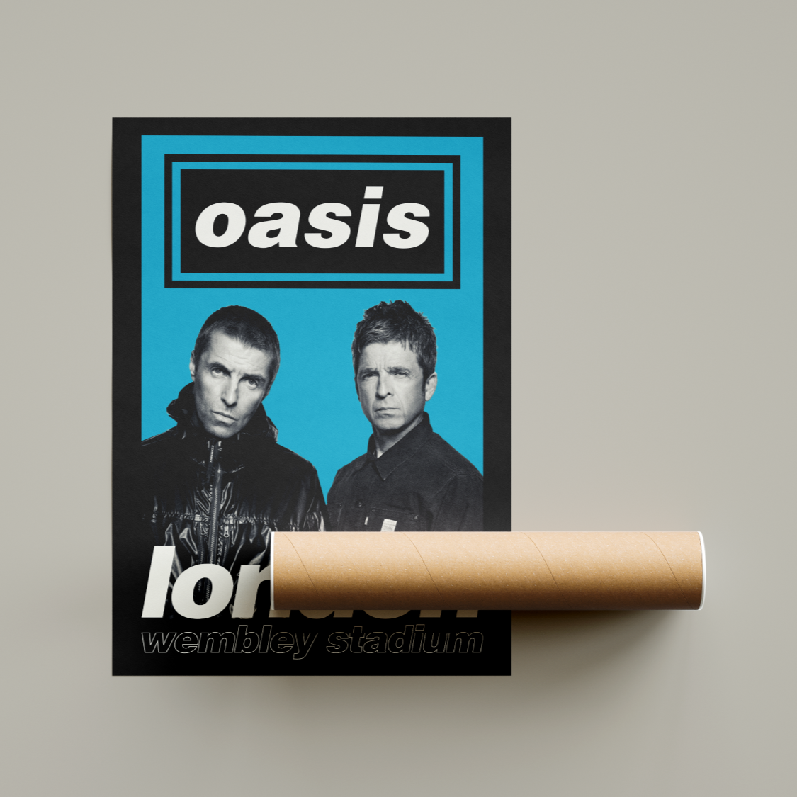 Oasis London Wembley Stadium Tour Poster United Kingdom