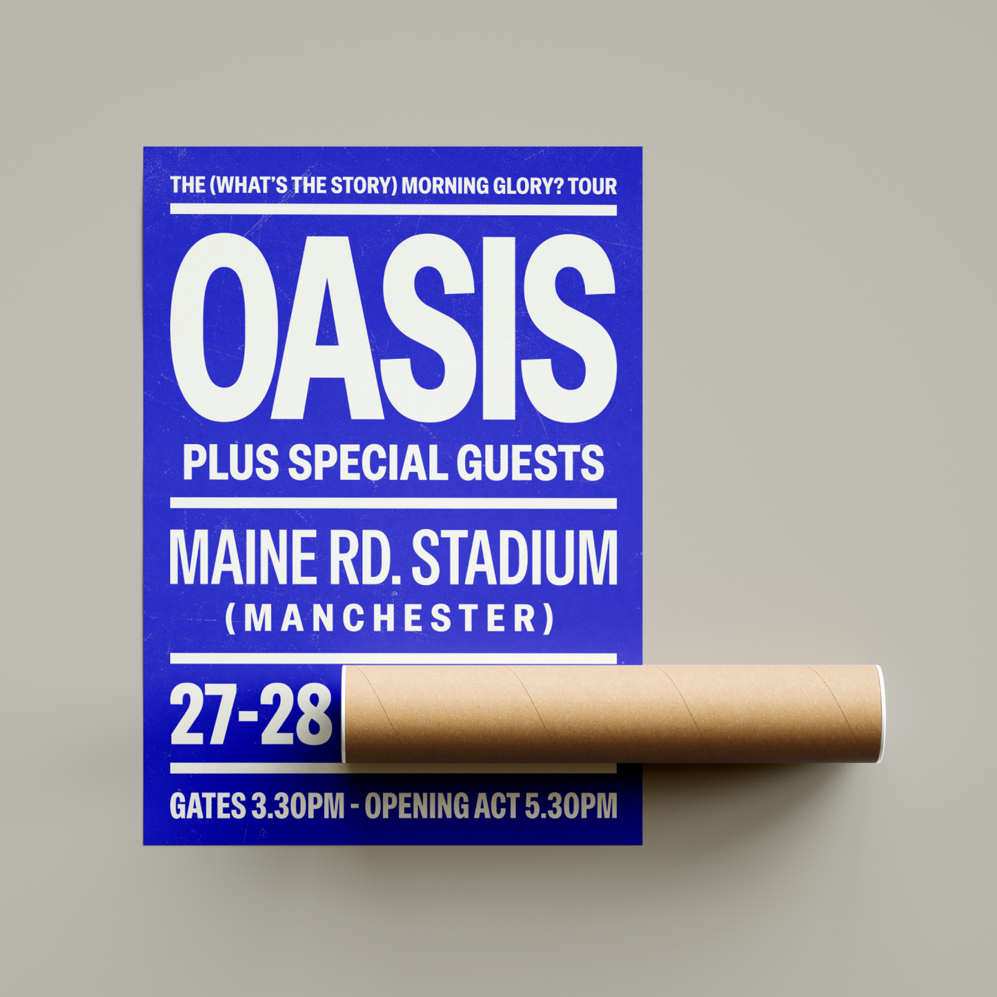 Oasis Maine Road Poster United Kingdom