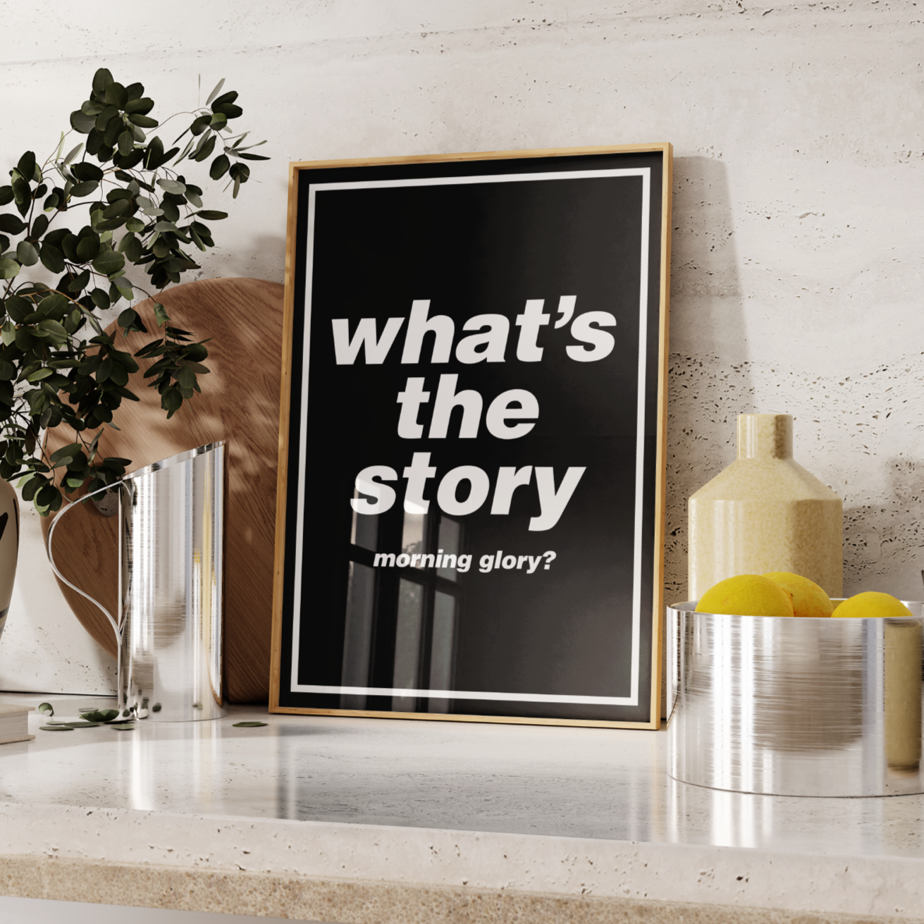 Oasis Morning Glory Poster