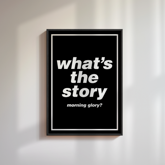 Oasis Morning Glory Poster