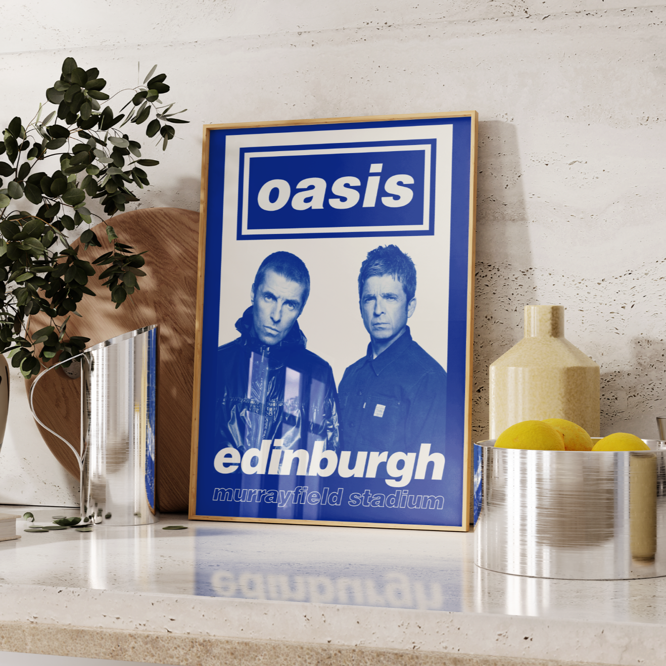 Oasis Murrayfield Stadium Edinburgh Tour Poster UK