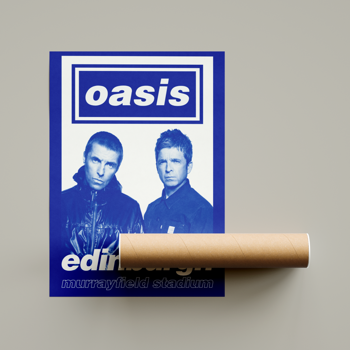 Oasis Murrayfield Stadium Edinburgh Tour Poster United Kingdom