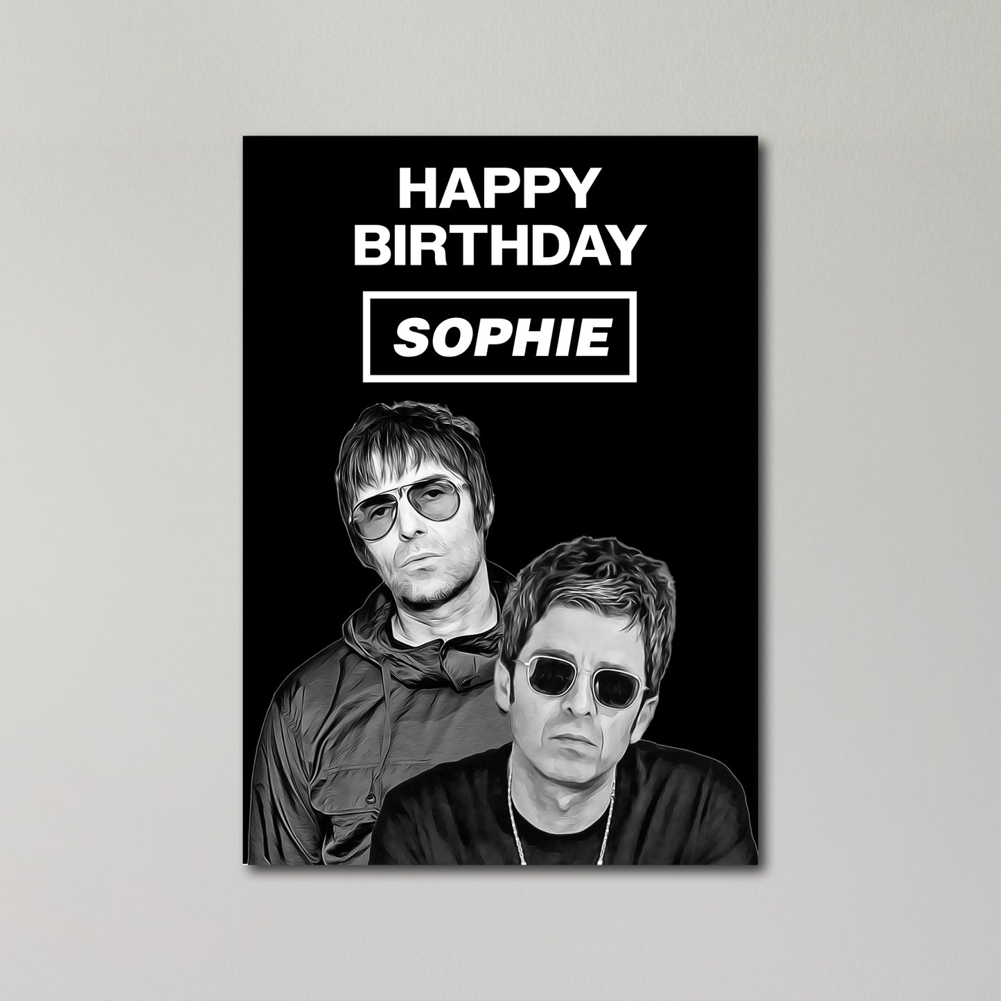 Oasis Personalised Birthday Card