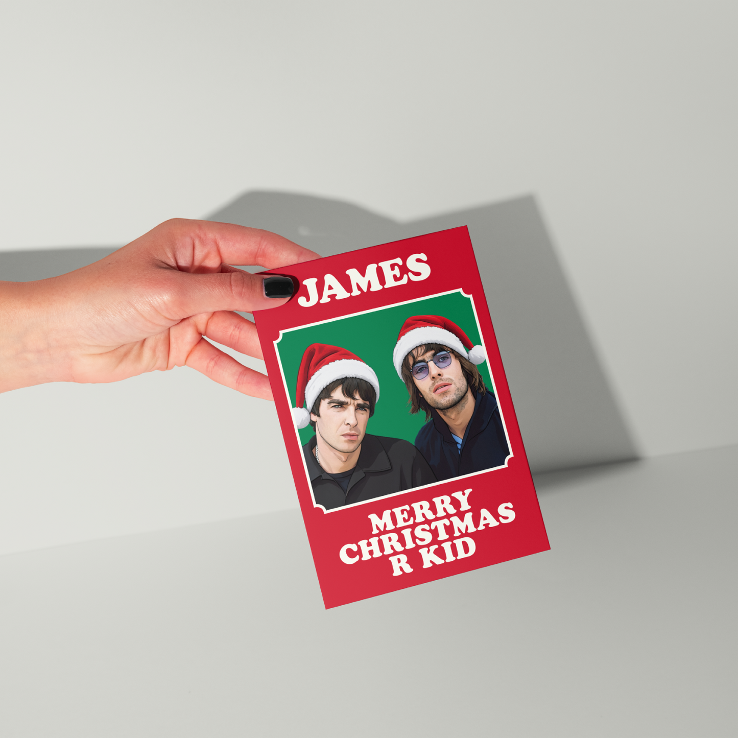 Oasis Personalised Christmas Card