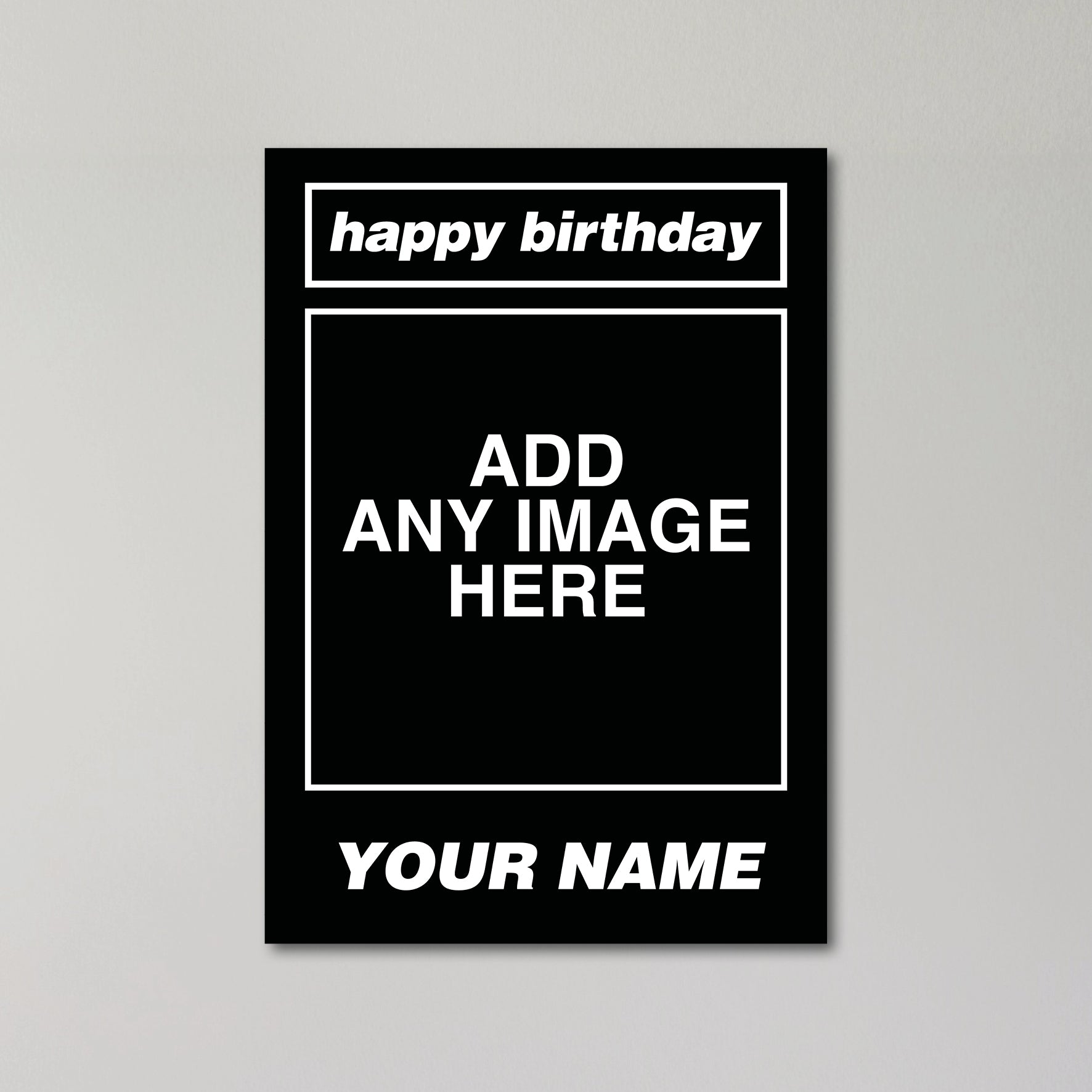 Oasis Personalised Photo Birthday Card United Kingdom