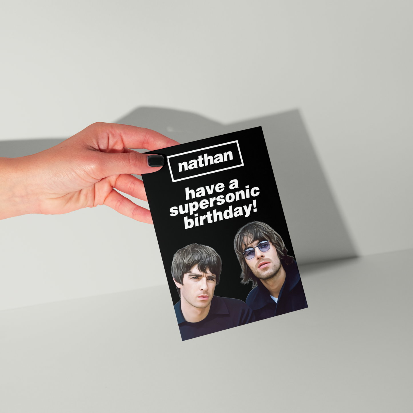 Oasis Supersonic Personalised Birthday Card UK