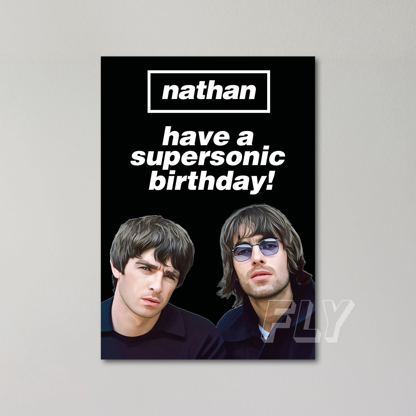 Oasis Supersonic Personalised Birthday Card United Kingdom