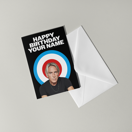 Paul Weller Personalised Birthday Card