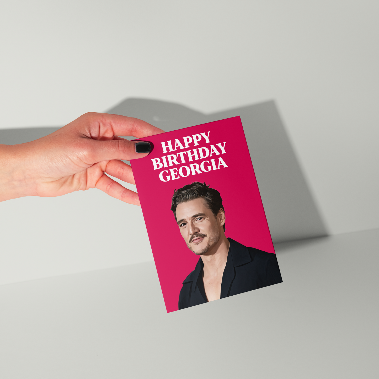 Pedro Pascal Personalised Birthday Card UK