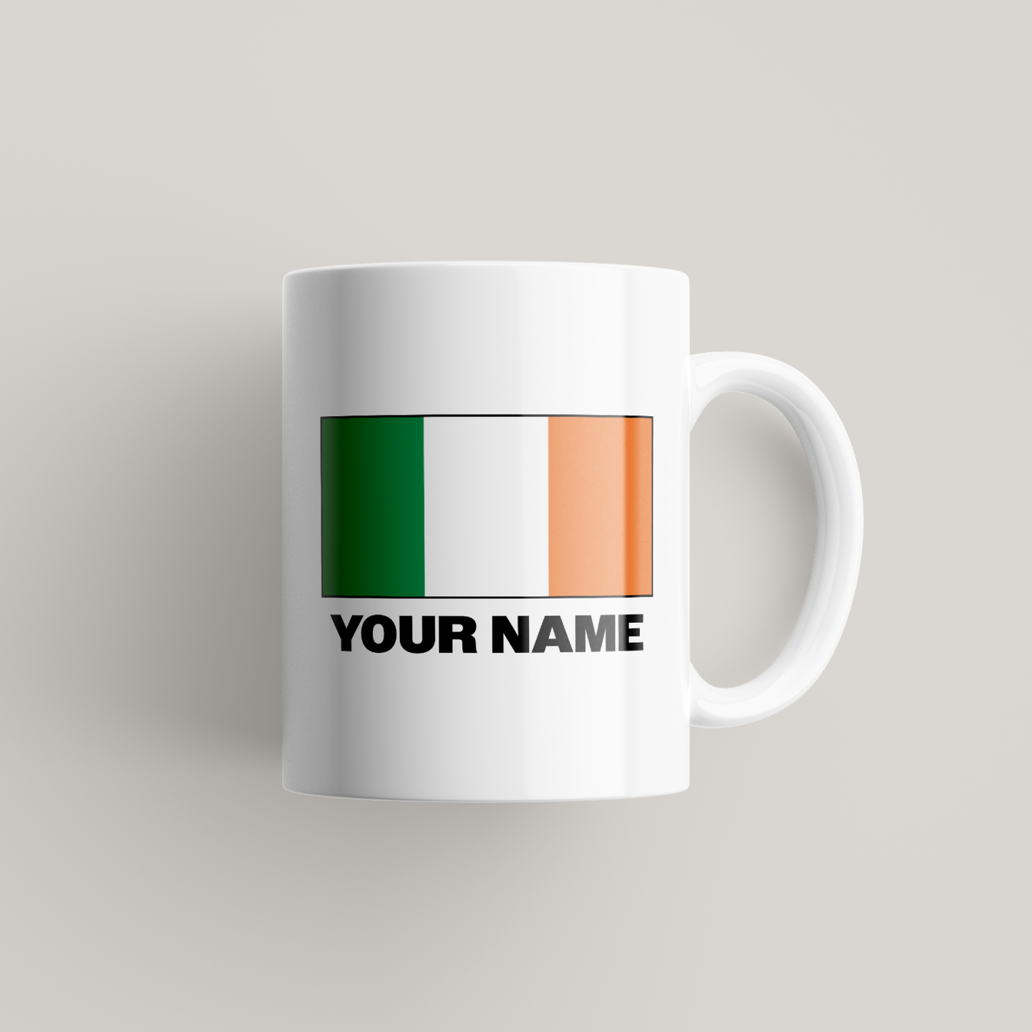 Personalised Irish Flag Mug UK