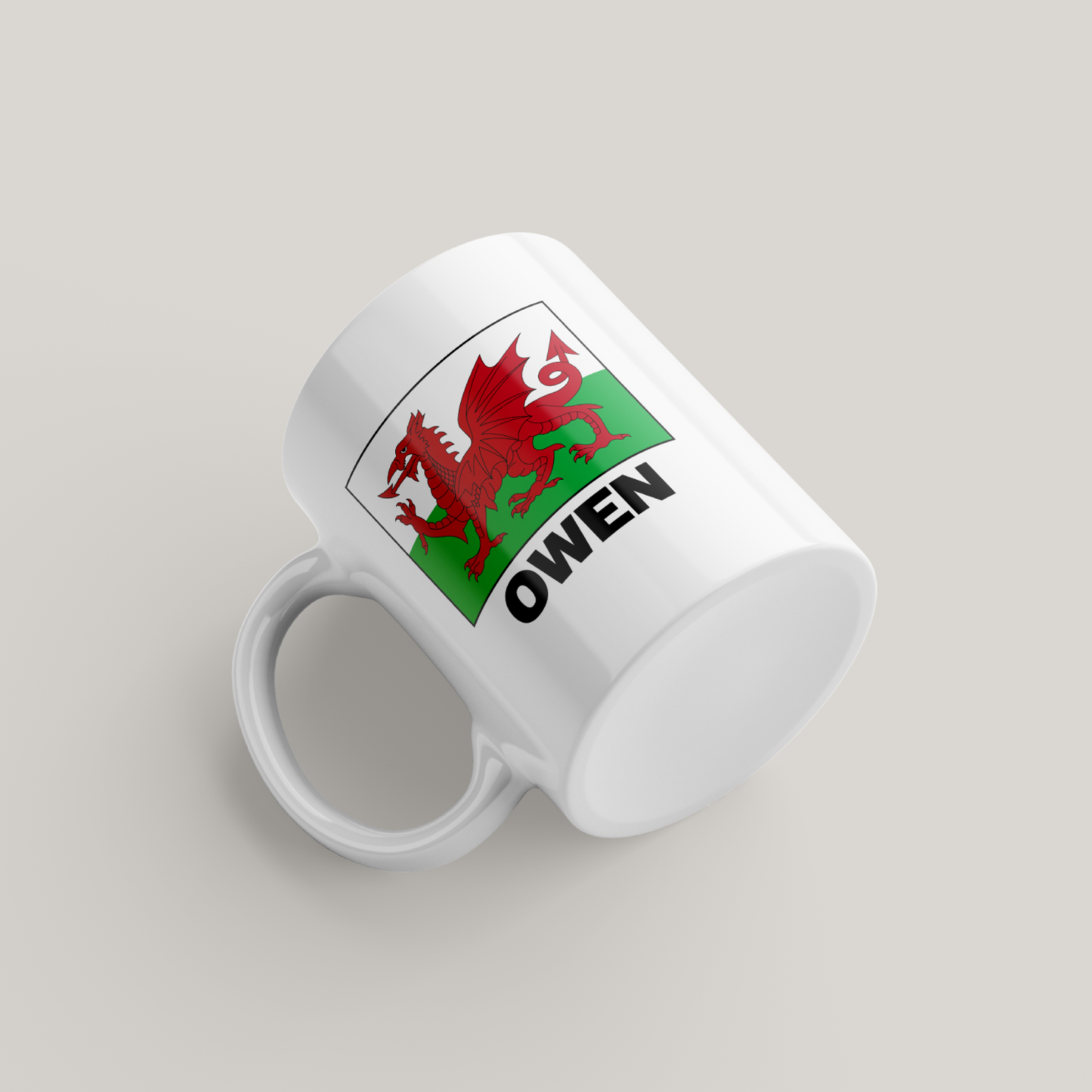Personalised Welsh Flag Mug United Kingdom