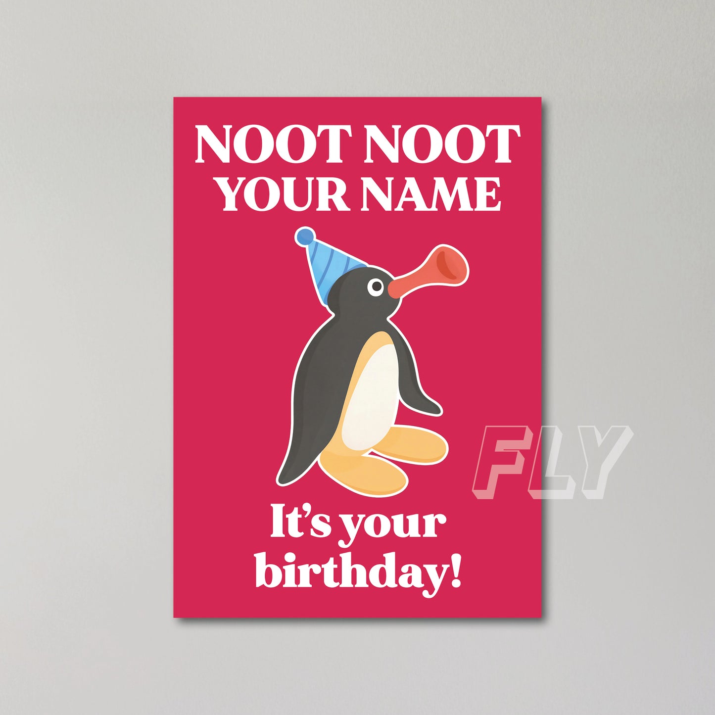 Pingu Personalised Birthday Card United Kingdom